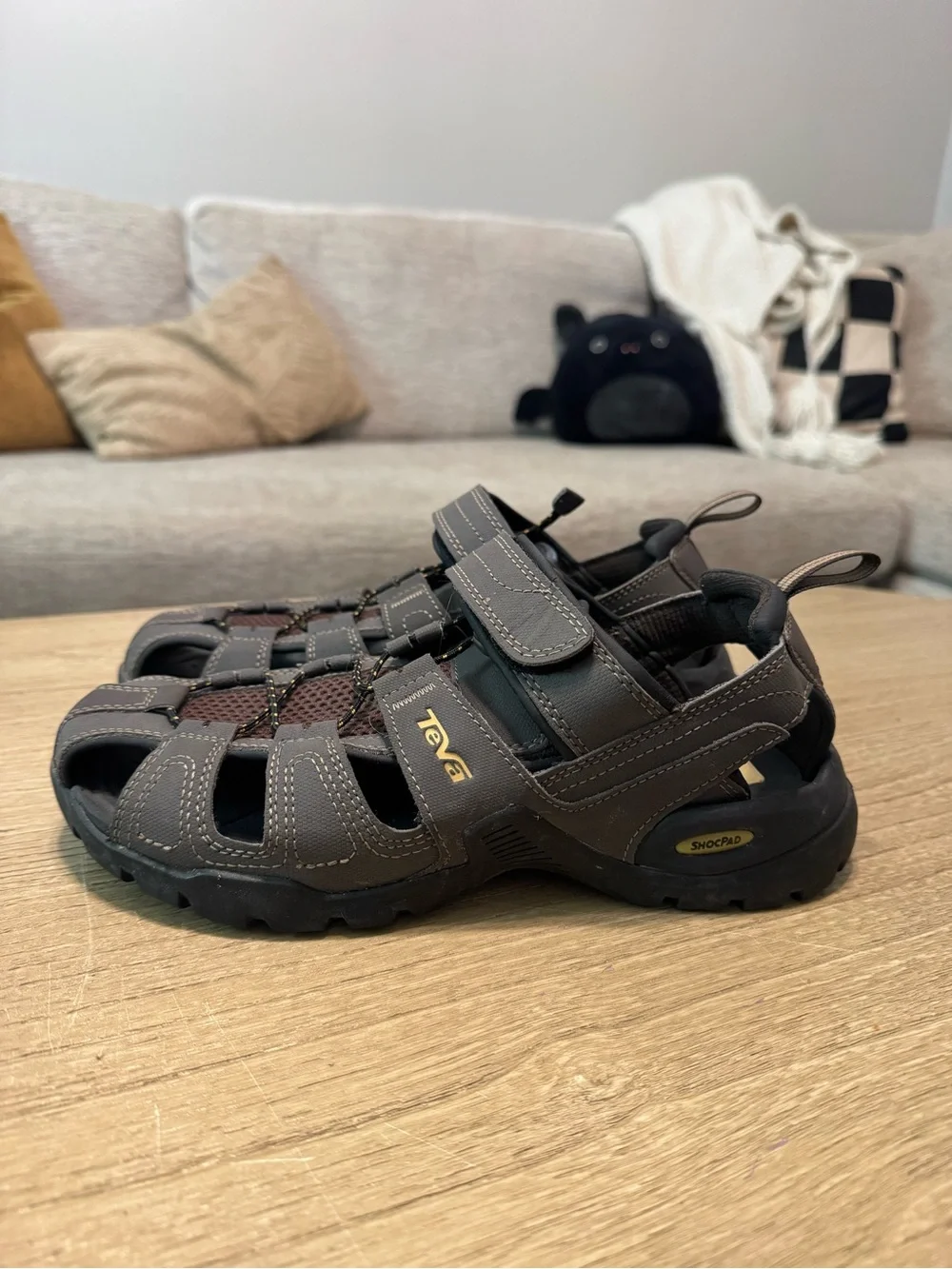 Teva Men's Dark Gray Outdoor Closed-Toe Sandals
